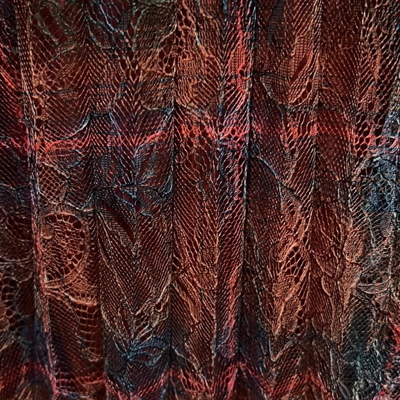 NWT Anthropologie Maeve Delphine Pleated Lace Midi Skirt Size 14 Runs Small - Picture 5 of 6